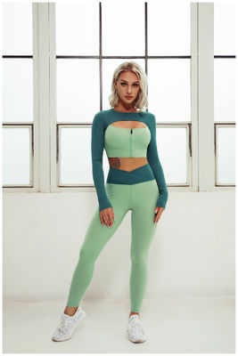 البوليستر اللياقة البدنية الصالة الرياضية اليوغا الملابس النسائية اقتصاص تجريب طماق Activewear