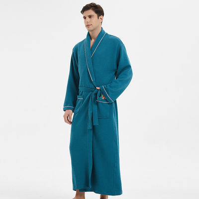 Plus Loungewear ملابس نوم رجالي من نسيج قطني صلب بيجس دافئ للرجال