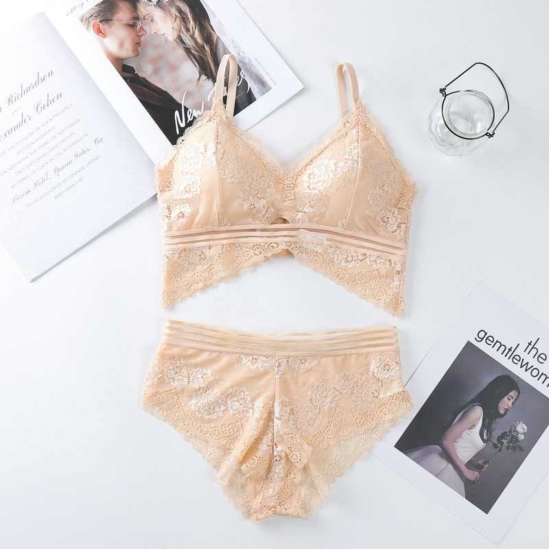 كبير الثدي الدانتيل انظر من خلال حمالات الصدر 65 كجم مريحة Bralette للحصول على تمثال نصفي كبير