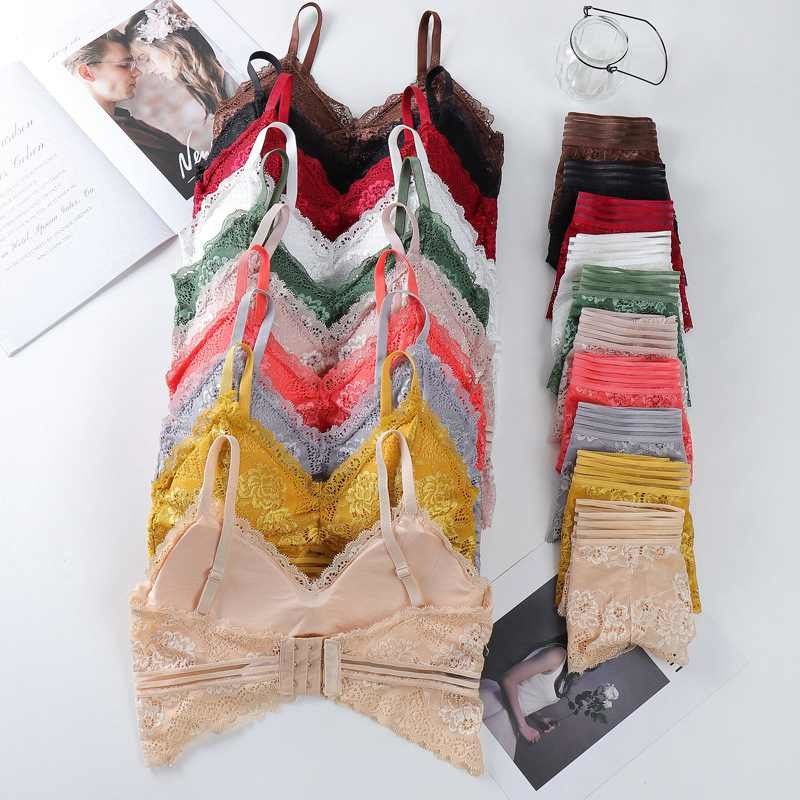 كبير الثدي الدانتيل انظر من خلال حمالات الصدر 65 كجم مريحة Bralette للحصول على تمثال نصفي كبير