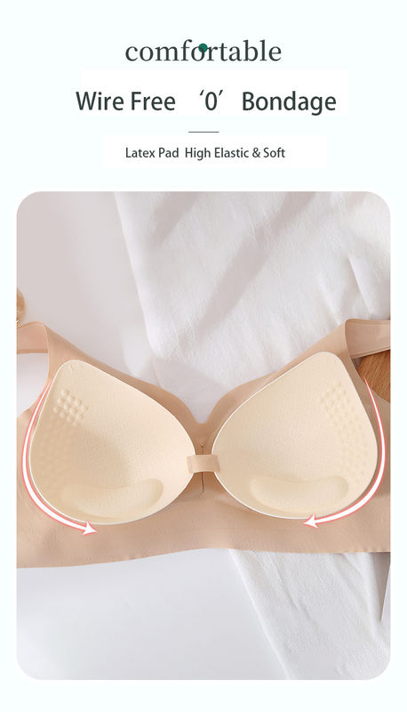 Nylon المرأة سلس الرياضة البرازيلي مريح عادي مصبوغ اللاتكس عودة الإغلاق