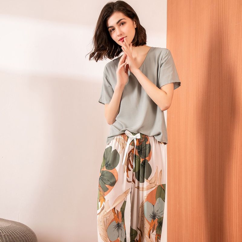 3XL بيجامات نسائية ملابس نوم 62 سم ​​XS 2XL بدلة نوم حريرية للسيدات